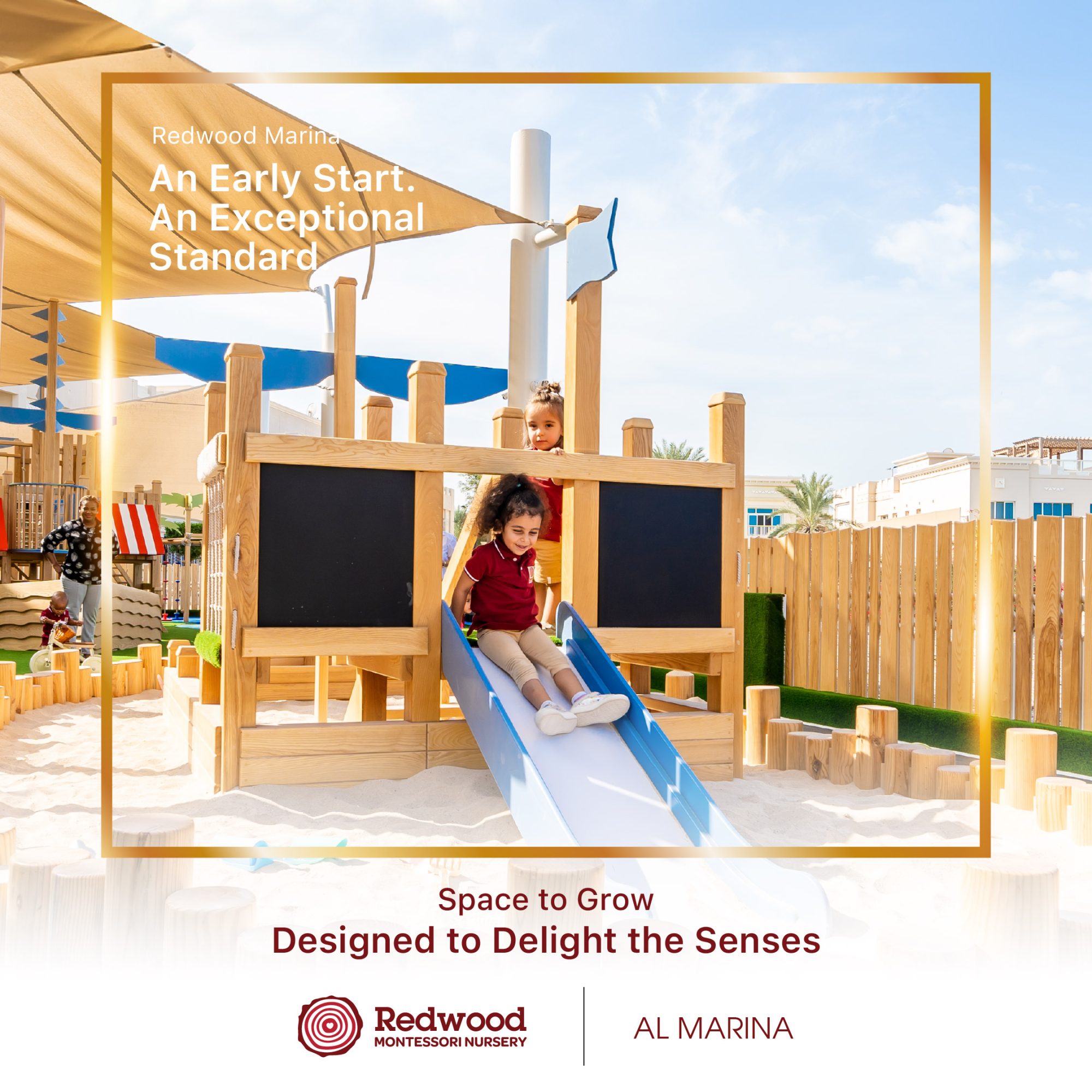 Children in a secure, nurturing environment